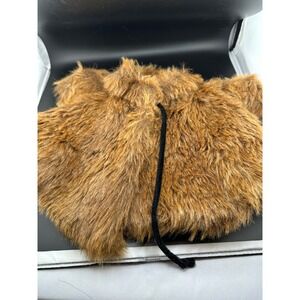 Vtg Fancy Furs Commonwealth Doll Coat Hat Set Brown Faux Fur 16-18" Fits CPK